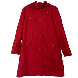 ⚬ ann taylor red raincoat | SM